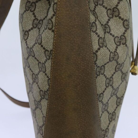 Gucci Gg Canvas Web Sherry Line Shoulder Bag Pvc Beige Green Red - Picture 5 of 6